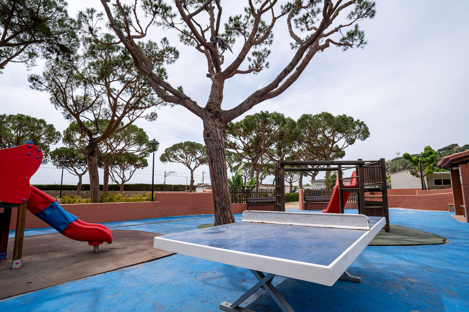 Zona de juegos en el Camping El Toro Azul