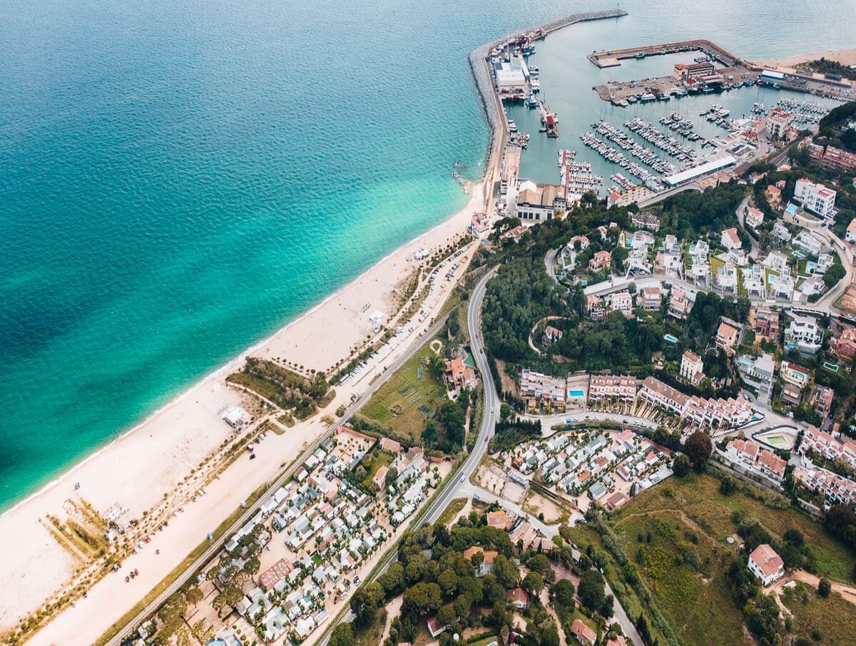Vista aérea El Toro Azul, Arenys de Mar