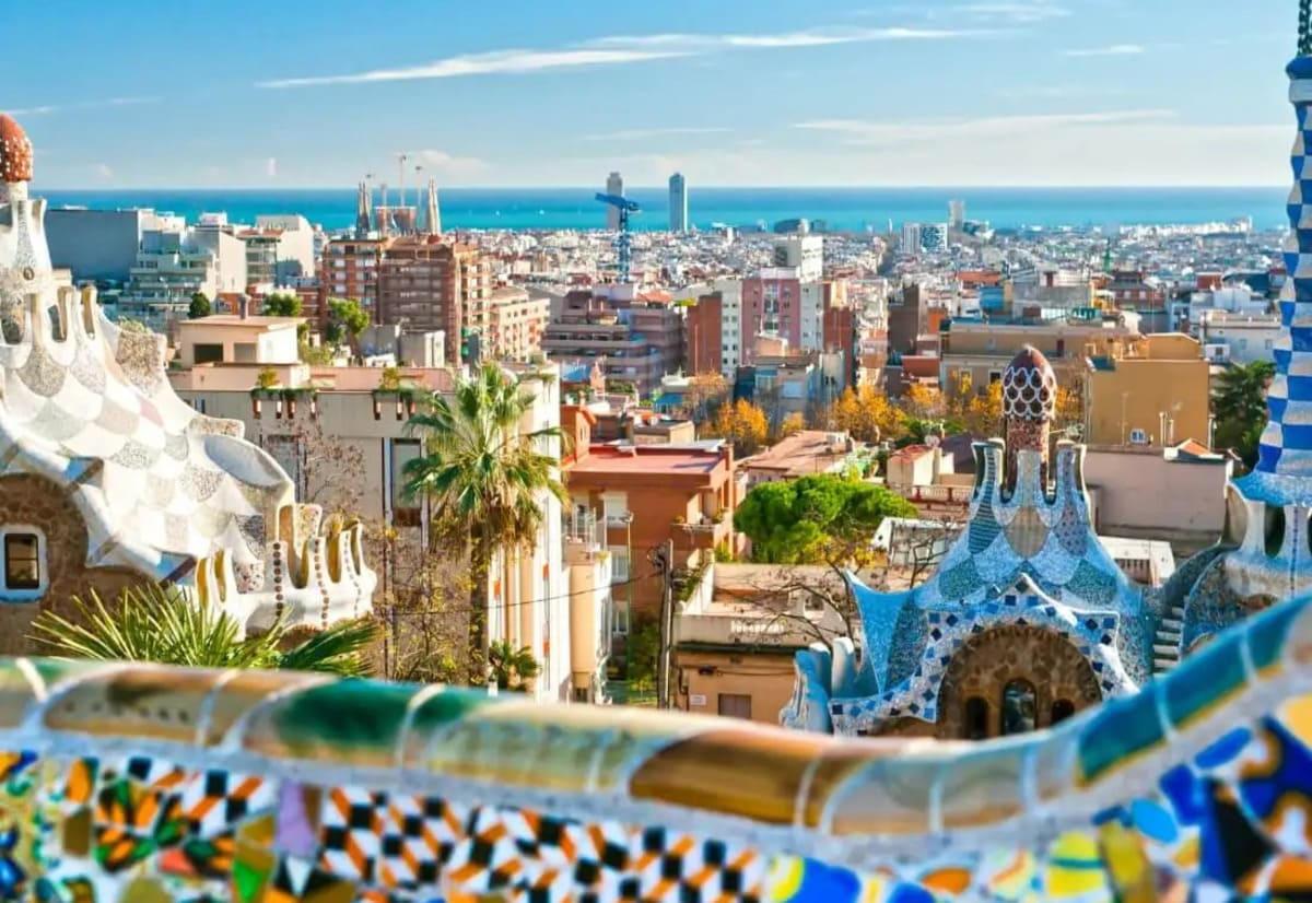 Barcelona, vom Park Güell aus gesehen